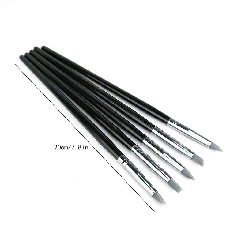 Hamineler 20Pcs Silicone Clay Sculpting Tool Clay Shaping Modeling Wipe Out Tools, Modeling Dotting Tool Pottery Sculpture Carving Tools - Image 3
